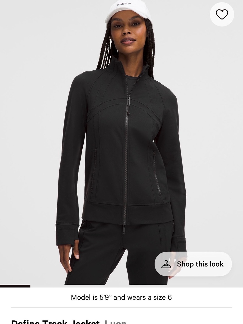 Lululemon Define Track Jacket (Luon) Black Size 4 New With Tags